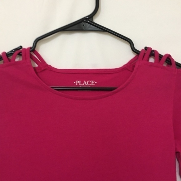 3/$35❤️Children’s Place pink long sleeve dress L - Picture 3 of 7